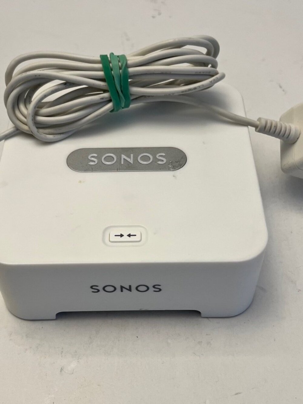 Sonos Bridge Wireless Network - White with AC adapter. Powers On, but not tested